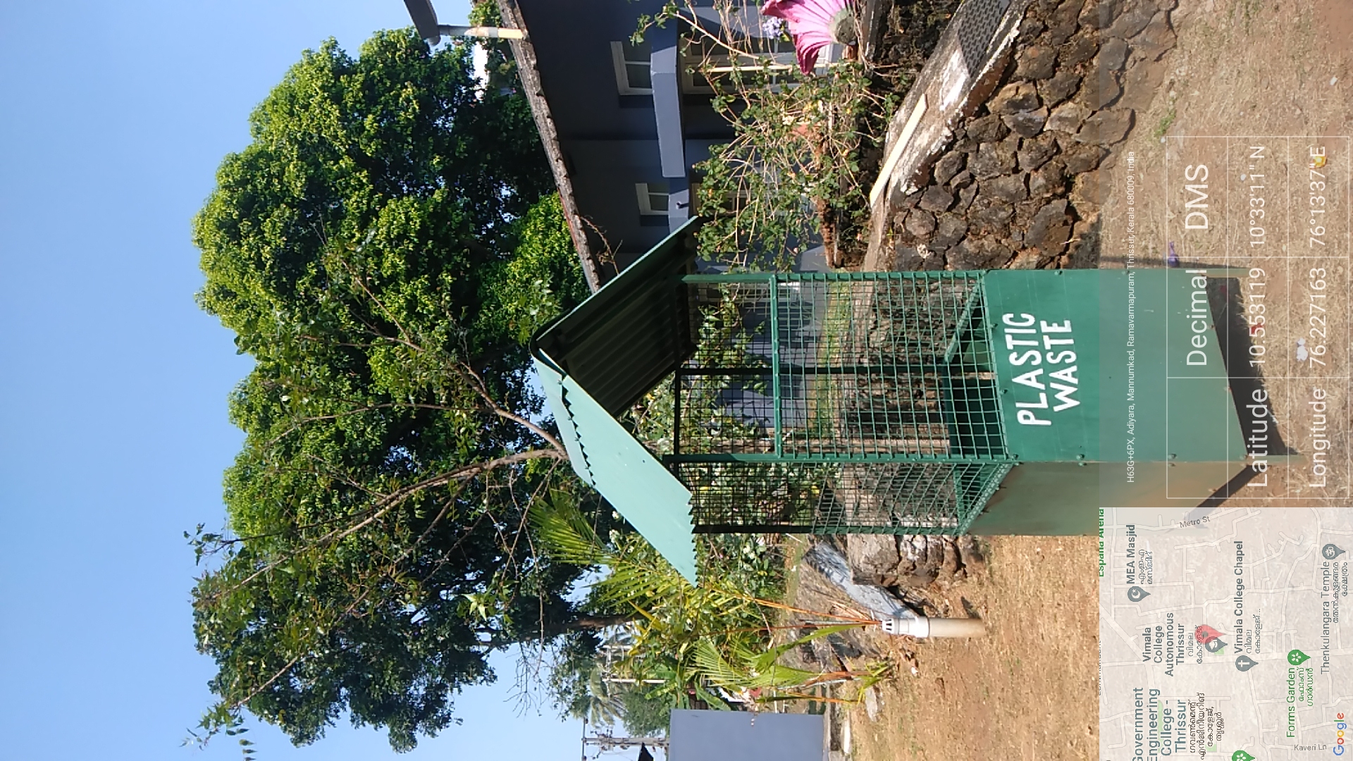 bins for collection of plastic waste